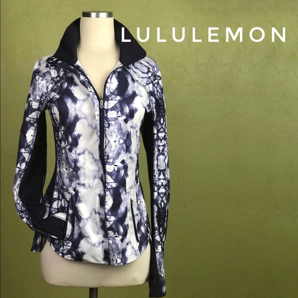 LULULEMON Run: Explorer II Ink Blot Jacket size 4